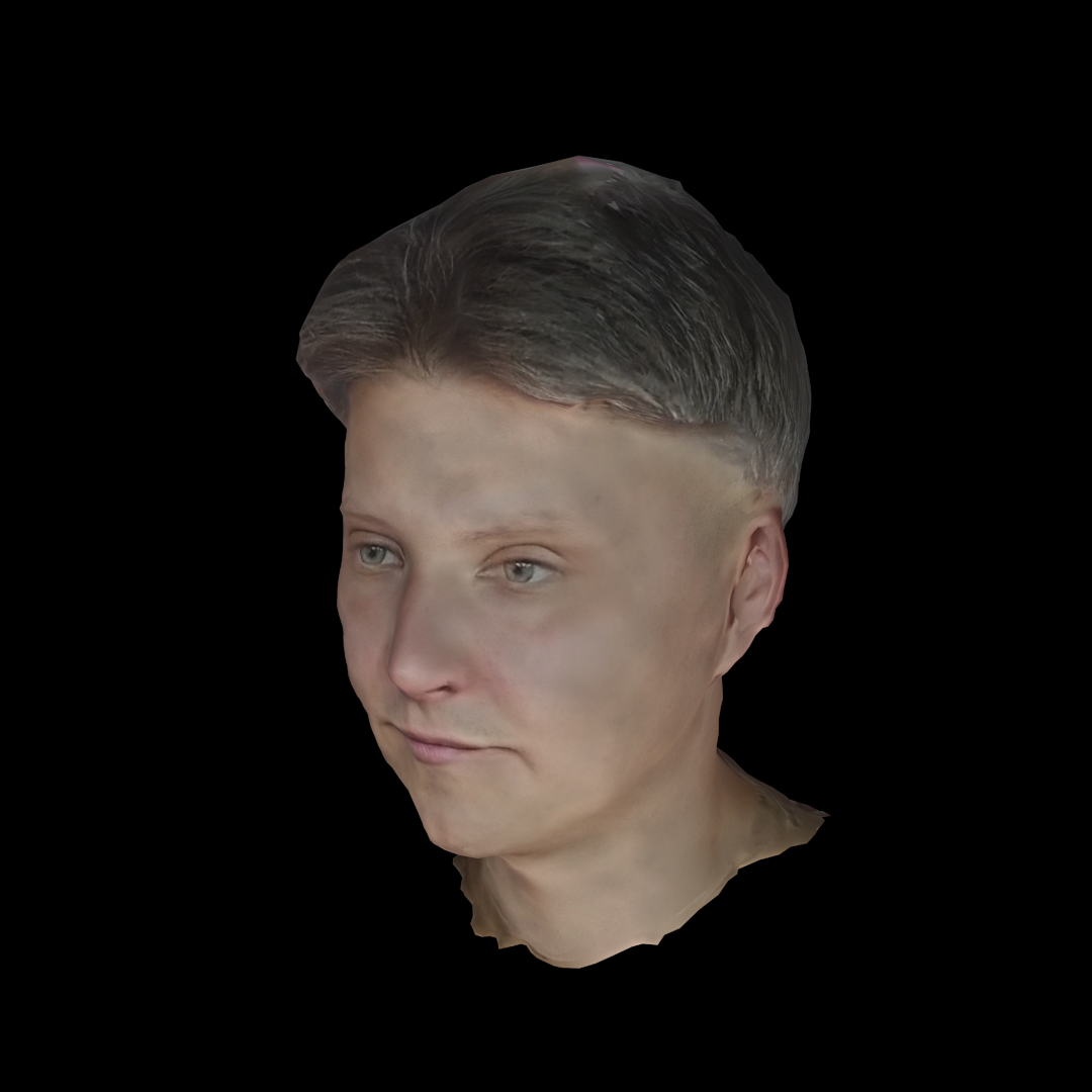 A 3D rendering of Illya Pavlov's head