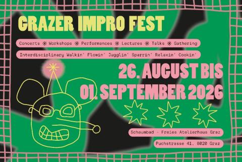 Flyer Grazer Impro Fest 2026